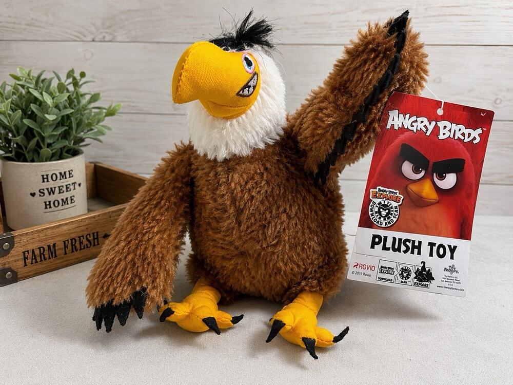 Angry Birds 2 Movie Mighty Eagle Plush Toy NWT 2019 Rovio Toy Factory
